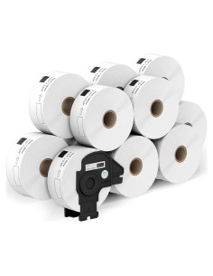 12 Rollos Etiquetas de Dirección Printholic DK-1201 29mm x 90mm