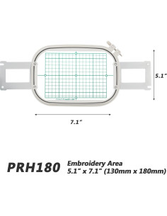 Aro de Bordado MagnaHoop PRH180 130x180mm para Brother y Babylock 2