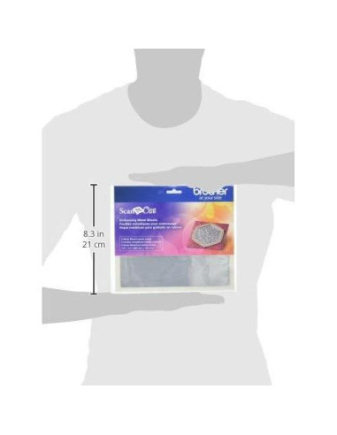 Hojas de Metal Plateadas Brother CAEBSSMS1 para Relieve