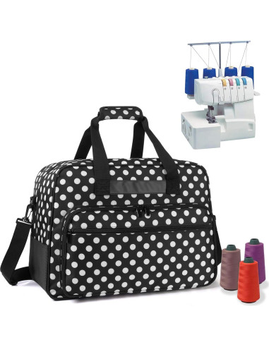 Bolsa de Transporte para Máquina de Coser Yarwo Puntos Negros