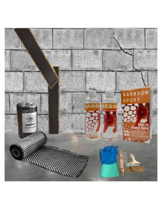 Kit de Reparación de Grietas KARBXON 3K 3m Epoxi y Fibra de Carbono