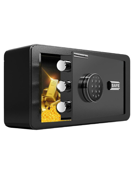 Caja Fuerte Electrónica Compacta YEETENOLOV 0.5 Pies Cúbicos