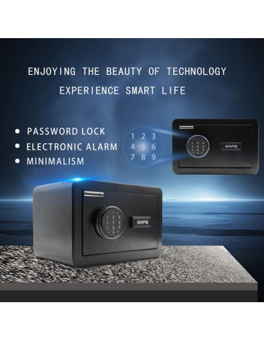 Caja Fuerte Electrónica Compacta YEETENOLOV 0.5 Pies Cúbicos