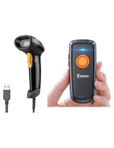 Escáner de Código de Barras 1D Eyoyo EYH2 USB y Bluetooth