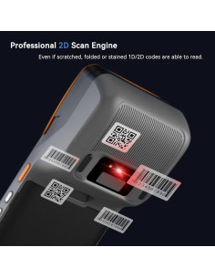 Terminal PDA POS Móvil Alacrity Q50, Android 13, Escaneo 1D/2D, Impresora Térmica 58mm 2