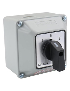 Interruptor de Cambio Rotativo Baomain SZW26-20 660V 20A 3 Posiciones