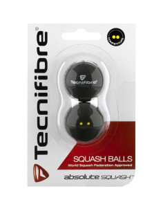 Bolas de Squash Tecnifibre Doble Punto Amarillo - 4 Unidades 2