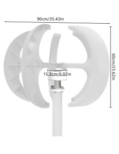 Generador Eólico 600W 24V BQDRTMZ 5 Aspas Bajo Ruido 2