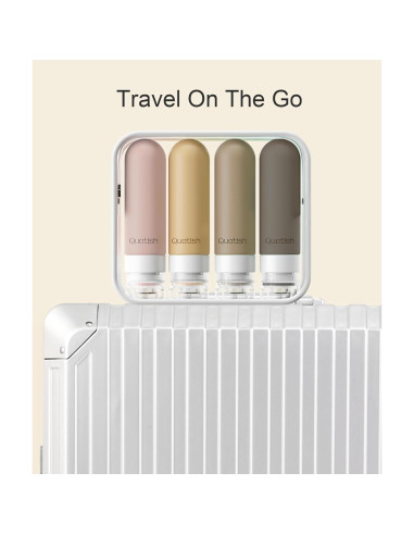 Botellas de Viaje Quatish 3 oz A Prueba de Fugas - 4 Paquete