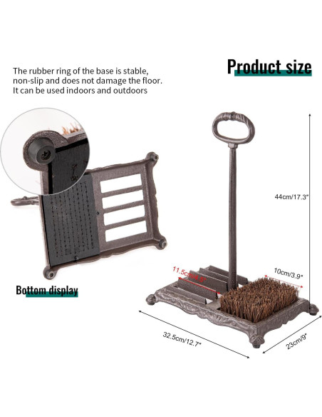 Cepillo de Zapatos de Hierro Fundido Sungmor 33x23x44 cm