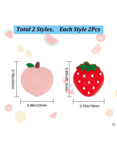 Tapas de Joystick GORGECRAFT 4Pcs Silicona Fruta Switch 2