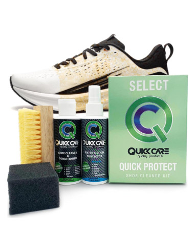 Kit de Limpieza de Zapatos QuickCare 4 oz - Protector y Limpiador