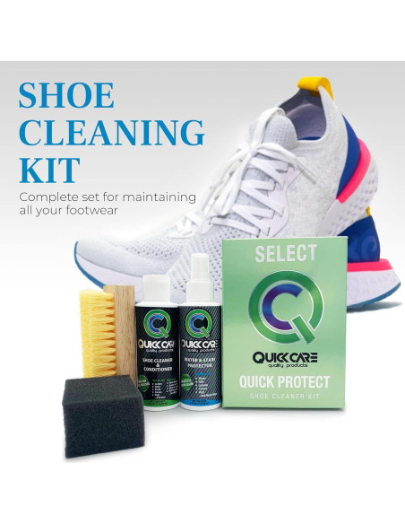 Kit de Limpieza de Zapatos QuickCare 4 oz - Protector y Limpiador