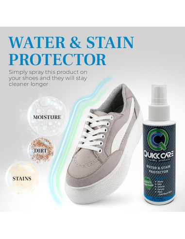 Kit de Limpieza de Zapatos QuickCare 4 oz - Protector y Limpiador