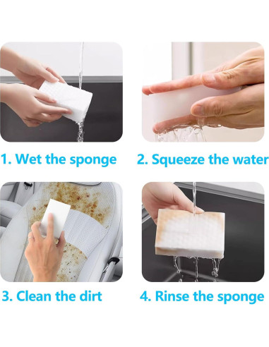 Esponjas de Limpieza Antiway 12 Unidades Densidad 2X 10x6 cm