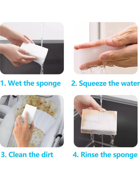 Esponjas de Limpieza Antiway 12 Unidades Densidad 2X 10x6 cm