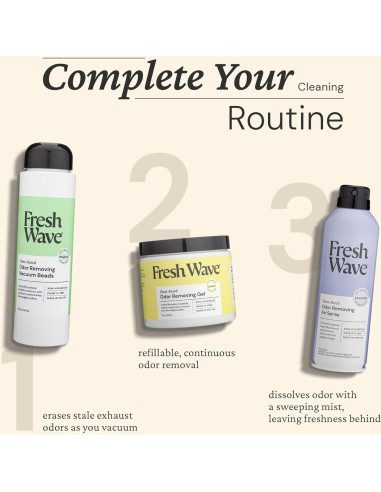 Perlas Desodorantes para Aspiradora Fresh Wave 149.69 g - Eliminador de Olores Naturales