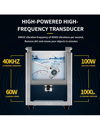 Limpiador Ultrasónico 2L ACMESONIC Digital Acero Inoxidable