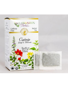 Té orgánico de hoja y flor de hierba gatera Celebration Herbals - 24 bolsas 2