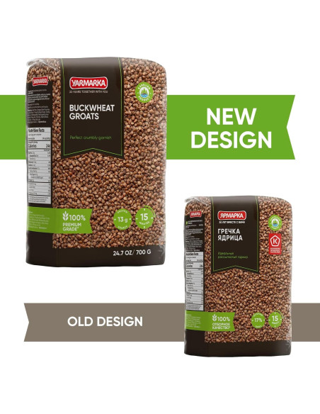 Trigo Sarraceno Tostado Yarmarka 700g Rico en Fibras y Hierro