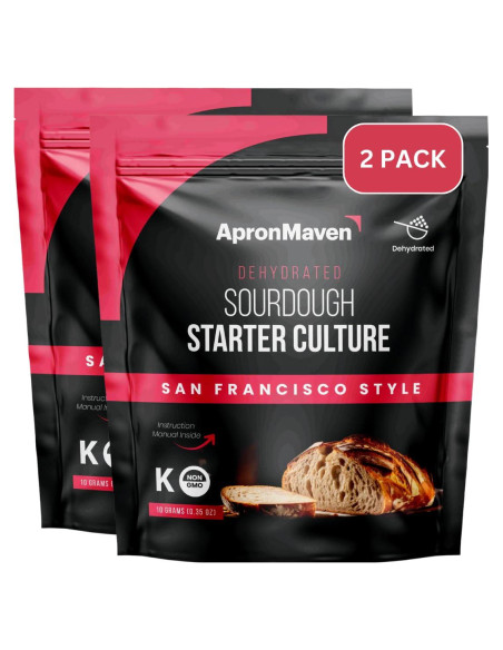 Cultivo de Masa Madre Premium Apron Maven - 2 Paquetes