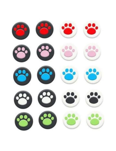 2 Tapones de Gato para Joystick Ambertown Rojo 1 PS5 PS4