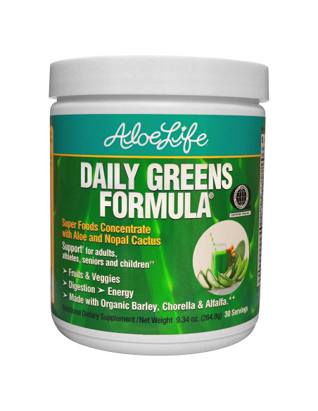 Polvo de Verduras Diarias Aloe Life 30 Porciones Orgánico