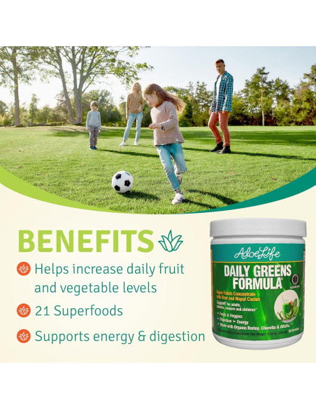 Polvo de Verduras Diarias Aloe Life 30 Porciones Orgánico