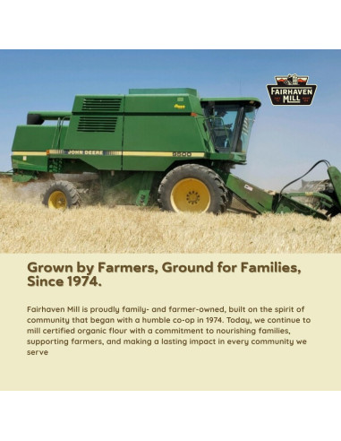 Harina de Pan Integral Orgánica Fairhaven Mill 2.27 kg - Alta en Proteínas