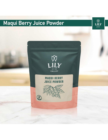 Jugo en polvo de baya Maqui Lirio del Valle - 113g - Vegano y sin gluten