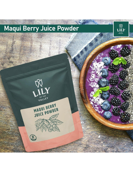 Jugo en polvo de baya Maqui Lirio del Valle - 113g - Vegano y sin gluten