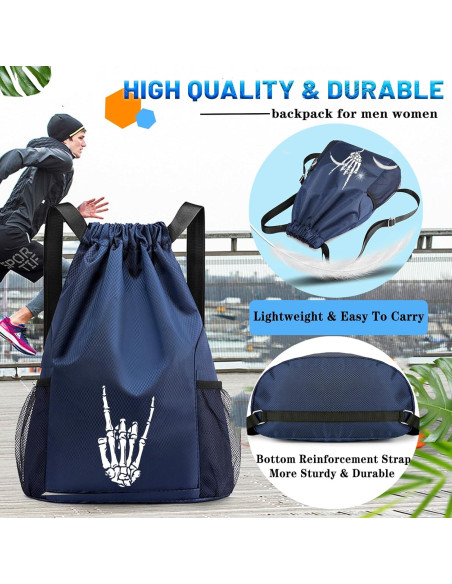 Mochila de Cuerda Viofre Unisex Calavera 30L Impermeable