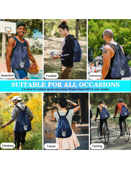 Mochila de Cuerda Viofre Unisex Calavera 30L Impermeable