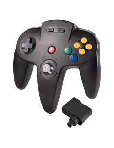 Controlador Inalámbrico KIWITATA para N64 Negro - Joystick Recargable