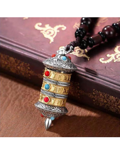 Collar Giratorio de Rueda de Oración Vivian&CD Unisex 2