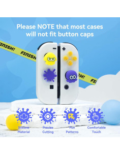 Tapas de Botón Silicona Yocore para Nintendo Switch - Calamar 2