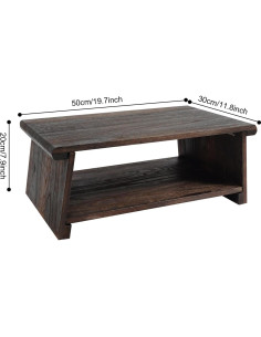 Mesa de Meditación Plegable Gdrasuya10 50.8x30.5 cm Madera Zen 2