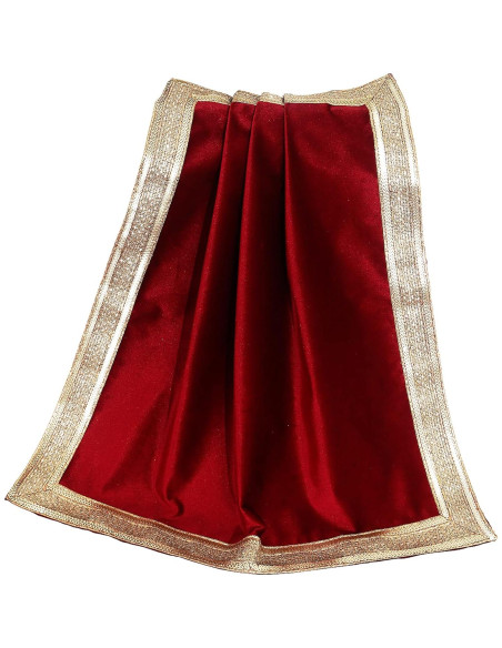 Mantel Cuadrado de Terciopelo Rojo Indian Consigners 61x61 cm