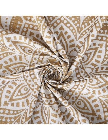 Tapiz Colgante de Pared Raajsee Algodón 132x152 cm Ombre Dorado