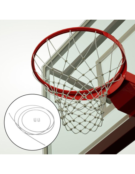 Red de Baloncesto Exterior INOOMP Cuerda 180cm Duradera
