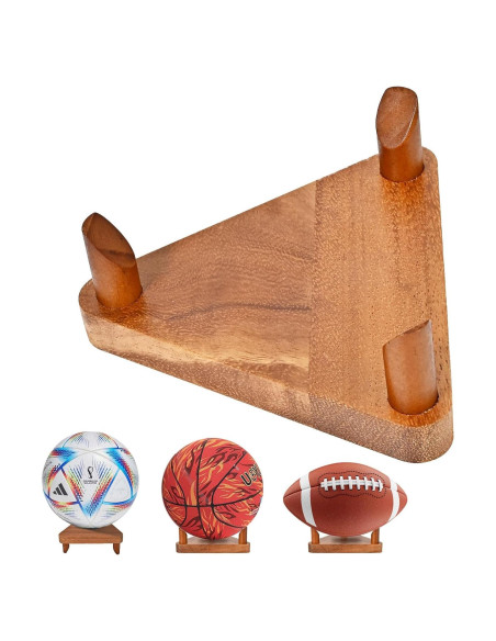 Estante para Pelotas de Madera de Nogal CRNHIGY 13.72x1.68cm