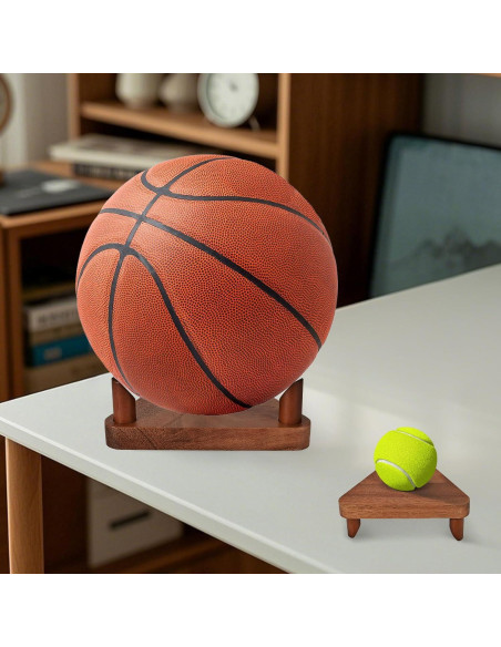 Estante para Pelotas de Madera de Nogal CRNHIGY 13.72x1.68cm