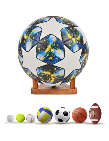 Estante para Pelotas de Madera de Nogal CRNHIGY 13.72x1.68cm