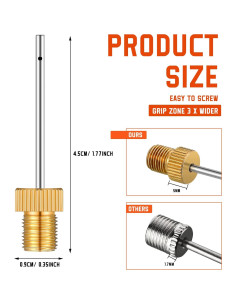 Paquete de 36 Agujas de Bomba de Aire Jinei para Pelotas 2