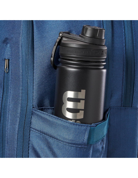 Mochila de Tenis Wilson Ultra V4 Tour - Azul, 2 Raquetas