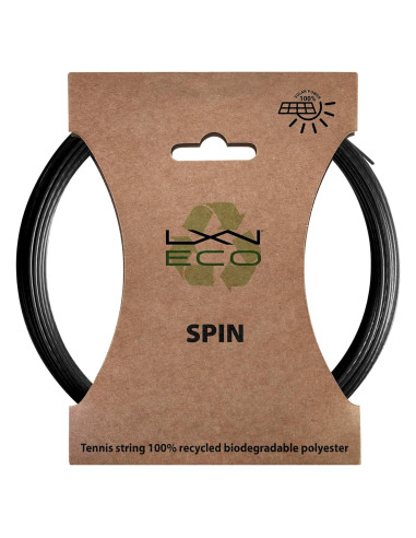 Cuerda de Tenis Luxilon Eco Spin - Set Biodegradable Negro