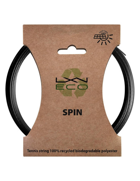 Cuerda de Tenis Luxilon Eco Spin - Set Biodegradable Negro