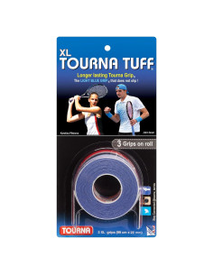 Agarre de Tenis Tourna Tuff - 3 Paquete Azul Duradero
