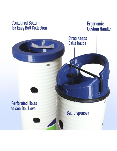 Recolector de Pelotas de Tenis Bowe Ball Buddy - Capacidad 22