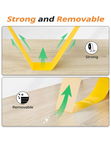 Cinta de Pickleball Antideslizante Lomccian 5.08cm x 91.44m